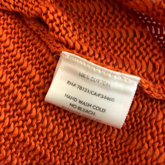 Eileen Fisher Orange Italian Yarn Sweater- SOLD - Picture 5 of 5